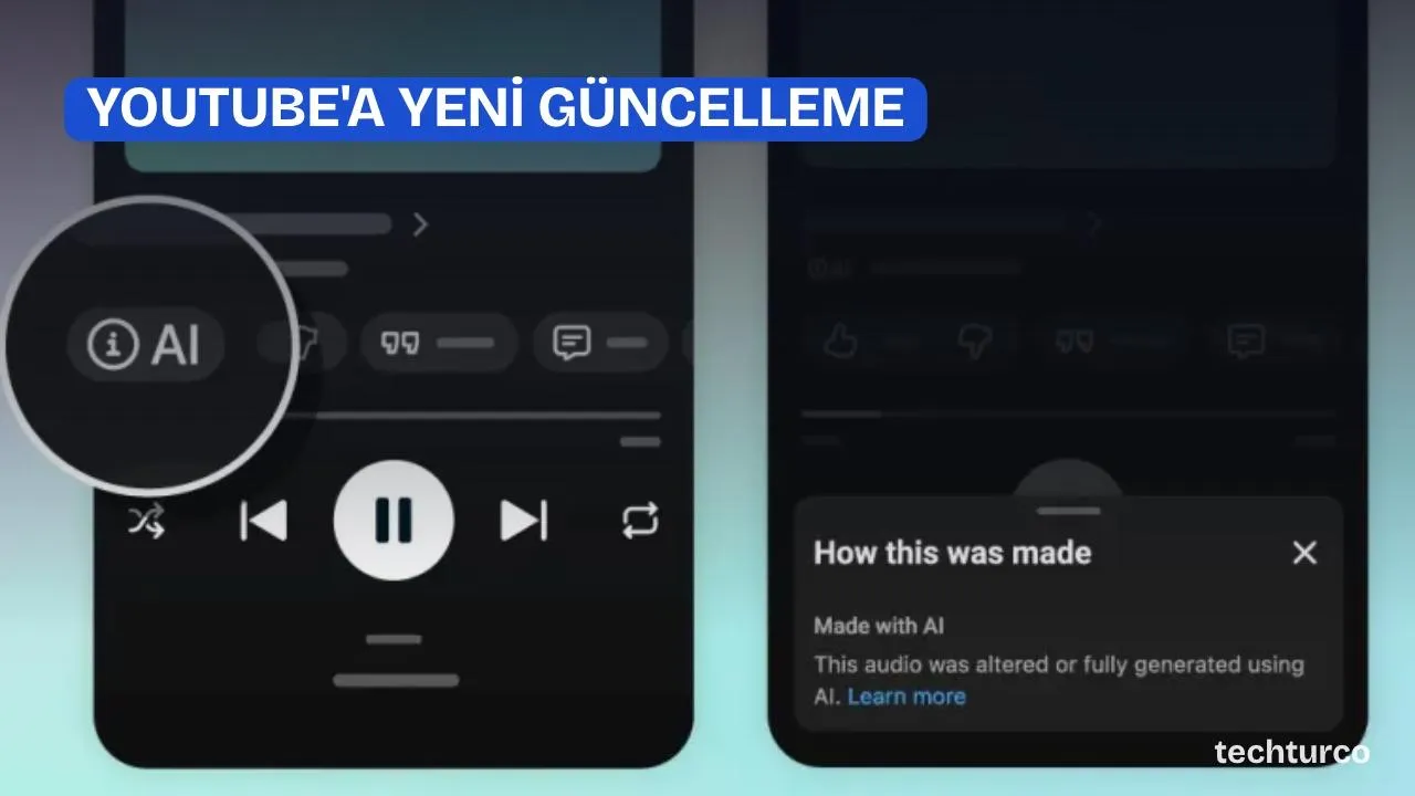 YouTube'dan yapay zeka ile oluşturulan müziklere yeni önlem