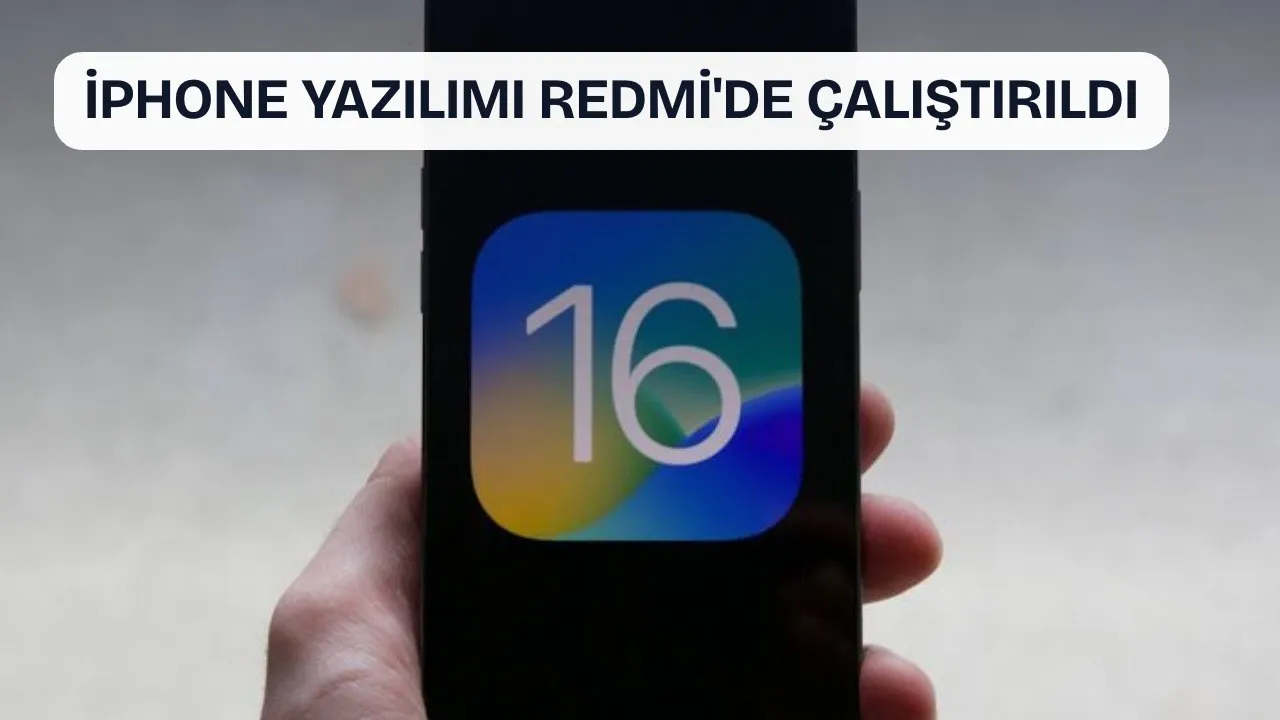 iOS 16, Redmi Note 12'de çalıştırıldı: Proje GitHub'da